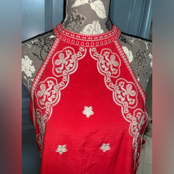 THML Embroidered Sleeveless dress Sz. M - Picture 3 of 8